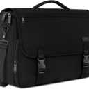 MATEIN Messenger Bag for Men, Briefcases Lightweight Men's Laptop Bag 15.6 inch Water Resistant Crossbody School Satchel Bags Computer Work Office Bag with Shoulder Strap, Black