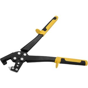 Handle Stud Crimper, Light Steel Keel Fixed Punching Pliers with Non Slip Handle High Hardness Steel Stud Punch Lock Framing Fastening Crimping Single Hand Tool