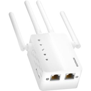 WiFi Extender Signal Booster for Home, WiFi Repeater with Ethernet Port & EasyMesh,123456