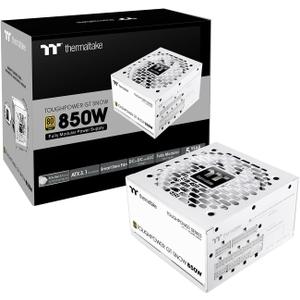 Thermaltake Toughpower GT 850W Snow ATX 3.1 Power Supply; 80 Plus Gold Efficiency; Smart Zero Fan; Native 600W PCIe 5.1 Connector; PS-TPT-0850FNFAGU-W