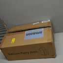 Vincidern Wedding Arch Backdrop Stand and Cover Set, (7.2FT, 6.6FT, 5.9FT), 3 Gold Metal Arch Stands, 3 White Spandex Arch Covers for Parties, Birthdays, Baby Showers, Bridal, Banquets, Ceremonies