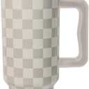 Simple Modern 40 oz Trek Tumbler with Handle and Straw Lid | Cup Holder Friendly Insulated Stainless Steel Travel Mug | Checkmate