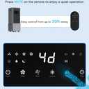 4-IN-1 Windowless Air Conditioner Portable w/ 4 Speeds & 4 Modes, 3.2-Gal Dual Tank for 30H Cooling, Waterless Alert System, 12H Timer, Remote & Touch, Swamp Cooler Air Conditioner for Bedroom