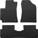 Car Floor Mats Custom Fit for Toyota Corolla 2009-2013 Black Rubber All Weather Protection Auto Floor Liners Heavy Duty Odorless