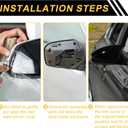 Car Rear View Side Top Half Towing Mirror Cover Cap Replacement Chrome Plated for Ford Excursion F150 F250 F350 2008-2016 Replace 7C3Z17D742A/7C3Z17D743A