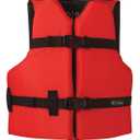 Onyx General Purpose Life Jacket, Youth, Red