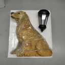 Garden Statues Dog Solar Hanging Light, Courtyard Resin Simulated Handicraft Dog Statue Ornament, Garden Yard Entrance Decoration.