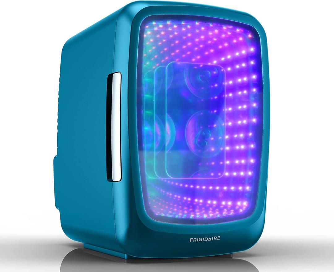 Frigidaire EFMIS179 Gaming Light Up Mini Beverage Refrigerator, Blue
