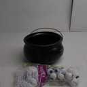 Halloween Outdoor Decorations, Witches Cauldron for Yard Decorations, halloween witch Decor Indoor, halloween witch Cauldron with Tripod with Eyeballs String Lights and Skeleton for Home & Porch decor