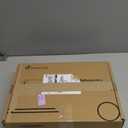 StrongTek Ergonomic Under Desk Footrest, 3 Adjustable Heights Wooden Office Footrest, Large Anti-Slip Surface, Improves Posture and Blood Circulation, up to 400lbs (Black) (Espresso)