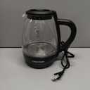 Chefman 1.7-Liter Electric Tea Kettle w/ Borosilicate Glass and Automatic Shutoff - Black