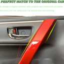 for Toyota Corolla 2014 2015 2016 2017 2018 2019 2PCS Car Inner Front Door Armrest Handle Bowl Frame Cover Trim Interior Decoration Accessories, NOT FIT 2019 Corolla Hatchback (Wine Red)