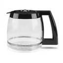 12-Cup Replacement Glass Carafe, Compatible with Mr. Coffee (#RF, LM, PC and SC Series - Black Handle)