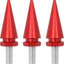 HDBUBALUS Motorcycle Fairing Bolts Windshield Trim Screw Bolt Windshield Spike Bolts Fit for Harley Electra Glide 1996-2013 Red