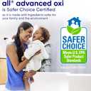 all Liquid Laundry Detergent, Free Clear for Sensitive Skin with OXI, Unscented and Hypoallergenic, 2X Concentrated, 90 Loads
