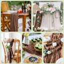 Wokceer Cheesecloth Table Runner 3Pack 10FT Brown Boho Gauze Fall Thanksgiving Cheese Cloth Table Runner for Party Long Rustic Sheer Table Runners for Baby Bridal Shower Wedding Easter Table Decor