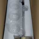 Modern Gold Globe Table Lamp Mid Century 3-Light Desk Lamp with Milk White Glass Shade Metal Base Nightstand Lamp for Bedroom Bedside End Table,G9 Bulb(Not Included)