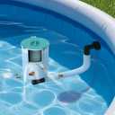 Pool Skimmer-Above Ground Pool Skimmer,Floating Pool Surface Skimmer,Pool Accessories-Clean Debris Basket, Automatic Floating,Compatible with Various Swimming Pools, (Turquoise) (8 inch)
