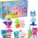 Gabbys Dollhouse, 12-Piece Story Figures Gift Pack, with 6 Toy Figures & 6 Dollhouse Accessories Set, Kids Toys for Girls & Boys Ages 3+