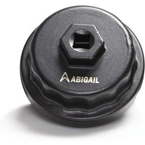 Heavy Duty Oil Filter Wrench Compatible with Toyota,Lexus,RAV4,Camry,Tundra,Highlander,Sienna Oil Filter Cap Removal Socket Tool for 2.5-5.7L Engine with 64mm Cartridge Style Oil Filter Housing