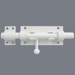 Alise Stainless Steel Gate Latch - Slide Bolt, Heavy Duty Door Latch, White Barrel Bolt, Security Slide Lock (6 Inch (Regular))