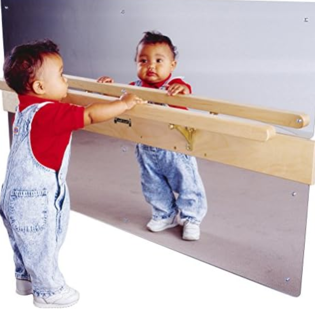 Jonti-Craft 0619JC Infant Coordination Mirror Brown