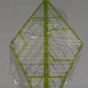 Kanayu 60 Degree Diamond Ruler Acrylic Patch Templates 60 Degree Triangle Ruler for Quilting Sewing Piecing