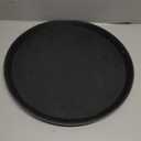 Winco 16" Premium Fiberglass Tray, Non-slip, Black, Round