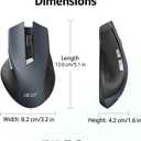 Acer Wireless Mouse for Laptop, 2.4GHz Computer Mouse 3 Adjustable DPI Office Cordless USB Mice with USBA Receiver, 6 Buttons, 1600 DPI, Medium to Large Sized Hands Compatible with PC, Laptop, Desktop