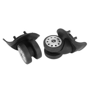 Large Black Suitcase Universal Wheel Caster Porous Wheels Accessories Detachable Luggage Wheel for 2Pcs Double Row Multi Holes Casters Travel Accessories