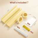 Circle Cake Pop Mold for Baking with 50PCS Cake Pop Sticks Bags Ties,Baking Molds for Birthday Wedding Baby Shower Kids Party Desserts. (Yellow-2Tray)