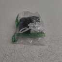 Women Strapless Back Lace-up Bandeau Bikini Print 2 Piece Swimwear Bathing Suits(Black,L)