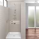 Fine Fixtures Single Threshold Acrylic Shower Base - Non-Slip Textured Surface, Durable Shower Floor Pan 30" x 30" for Easy Installation, White Color for Modern Bathrooms