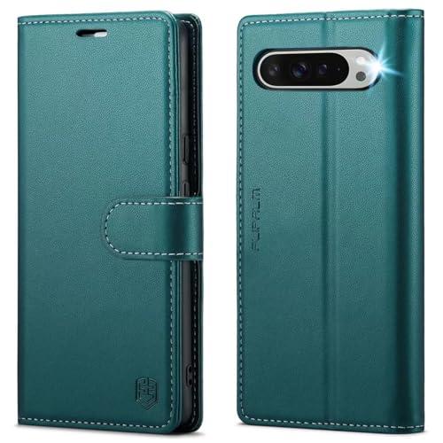 FLIPALM Wallet Case for Google Pixel 10 Pro XL 5G, RFID Blocking Credit Card Holder, PU Leather Folio Flip Kickstand Protective Shockproof Cover for Pixel 10 Pro XL(Green)