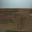 Container Furniture Royal High-Back Velvet Accent Chair for Vanity with Storage and Luxurious Upholstery, Retro Design and Versatile Usage for Livingroom, Bedroom, Lounge and Office, Greenish Blue