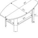 Furinno Simple Design Coffee Table, French Oak Grey/Black