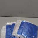 Geyoga 8 Pcs Disposable Rain Pants with Shoe Boot Waterproof Long Pant Boot Covers for Adults Teens Outdoor Cycling Fishing (Large, White,blue)