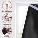 LazBlinds 100% Blackout Roller Shades, No Tools No Drill Cordless Blinds for Windows, Thermal Insulated UV Protection Privacy Window Shades for Bedroom (35''W x 72''H, Stars)