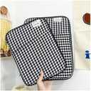 11Inch Cute Puffy Laptop Sleeve Fairycore Carrying Laptop Bag Cover Kawaii Tablet Liner Pouch Cottagecore Office Accessories (11inch,Black)