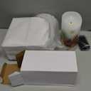 ROCEEI 3 Pcs Winter Forest Candles Battery Operated LED Candles Winter Forest Style Pillar Flickering Real Wax Decorations for Indoor Holiday Party Table Decor