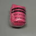 Puncuntex Hot Pink Throw Blanket 50"x60" inches Gifts for Mom Fuzzy 3D Jacquard Decorative Flannel Fleece Super Soft Plush Cozy Blanket for Couch Sofa Chair Lightweight