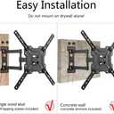 Suptek TV Wall Mount Swivel and Tilt Full Motion for Most 23 to 55 inch TV Mount up to 55lbs max VESA 400x400mm (A1+)