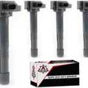 Ignition Coil Pack Set of 4 Replacement by AA Ignition - Compatible with Acura, Honda L4 2.4L - 2016-2020 ILX, 2015-2020 TLX, 2013-2017 Accord, 2015-2019 CR-V - Replaces UF712, UF-712, 30520-5A2-A01