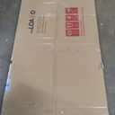 LOAAO 84X32 Inch Brushed Nickel Bathroom Mirror, Rounded Rectangle Silver Metal Frame Mirror, Brushed Nickel, Anti-Rust, Hangs Horizontally or Vertically