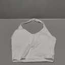 YEOREO Aherin Women Halter Tank Tops Not Padded Cami Open Back Slim Fit Fitness Y2K Going Out Crop Top, S