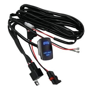 300W Plug & Play Rear Lights Wiring Harness Kit with 14AWG 1 Lead 12V Rocker Switch Replacement for Polaris RZR General Ranger (300W 14AWG 1 Lead 12V)