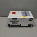 DECADORN Clear Stemless Champagne Flutes Plastic 24 Pack, Made in USA, 9oz Plastic Champagne Glasses - Durable and Sturdy Mimosa Glasses For Parties - Shatterproof, Recyclable, BPA-Free, Smooth Rims