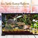 Hamiledyi Turtle Basking Platform Rock Reptile Resting Terrace Resin Bearded Dragons Climbing Ledge Tortoise Ramp Hideout for Tortoise Leopard Gecko Lizards Snake Chameleons