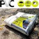 RAWNICE Clear Tarps Heavy Duty Waterproof 4.5ft x 6ft,Multipurpose Poly Tarp Cover, tarp Waterproof UV Resistant Tear&Fade Resistant, Outdoor Tarpaulin for Roof, Camping, Patio, Pool, Boat, Car