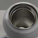 Ello Cooper Twist 40oz Stainless Steel Water Bottle with Chug Lid | Leak Proof | Double Walled and Vacuum Insulated | Built in Carry Loop | Dishwasher Safe | Gray